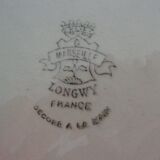 Longwy earthenware basket decorated Marseille around 1930