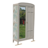 Vintage upholstered Parisian wardrobe