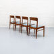 Set of 4 Henning Kjaernulf dining chairs