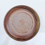 Flat ceramic vase by Nadia and Alain Pinel