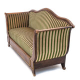 Vintage Récamier sofa in velvet, 1920