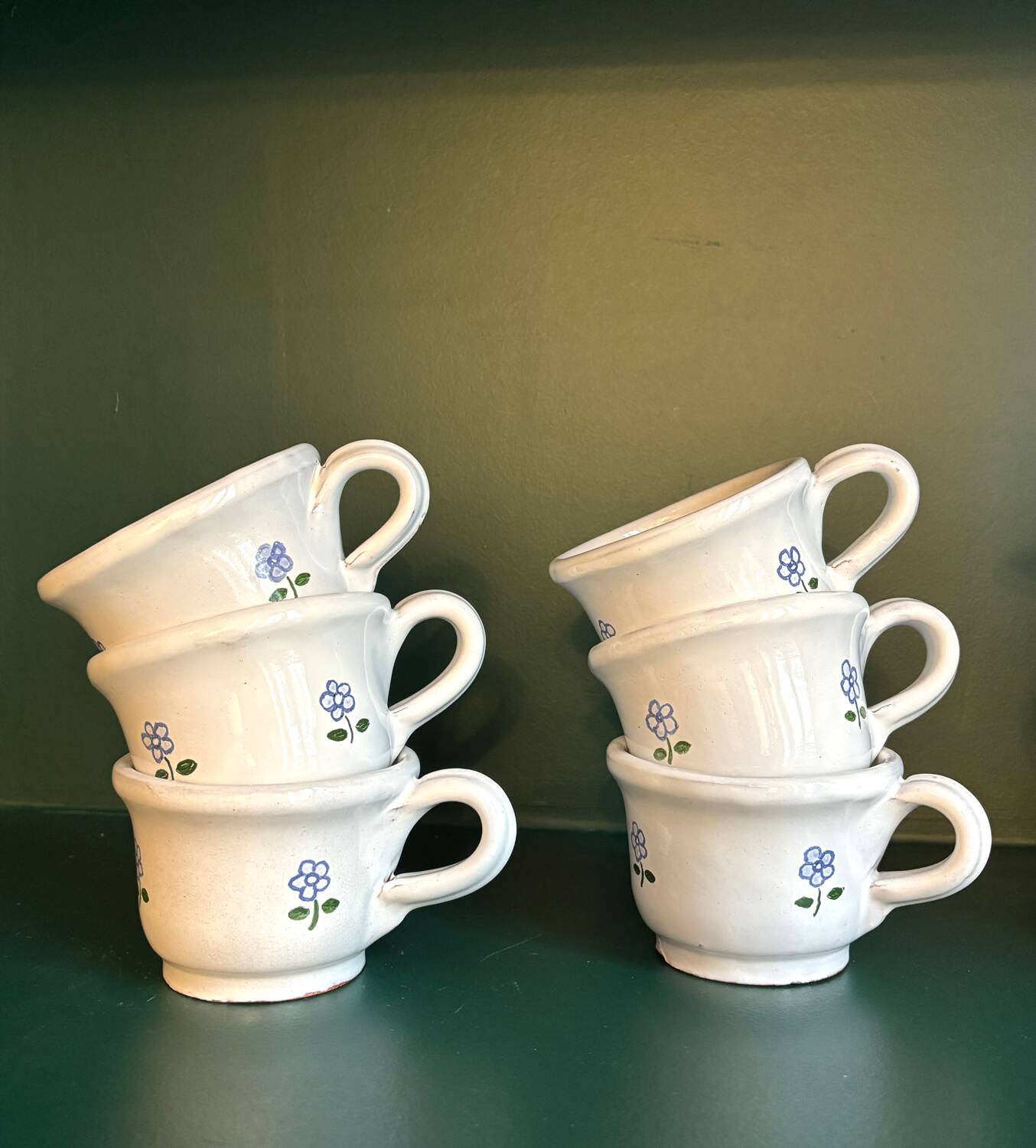 Service à thé/café peint à la main