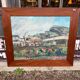 Grand tableau Les Halles de Paris pierre gogois