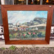 Grand tableau Les Halles de Paris pierre gogois