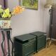 Paire de chevets art-déco en bois peint