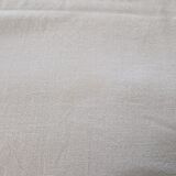 Old linen sheet - encrypted rm - with openwork border and embroidered with flowers - dimensions: 300x220cm