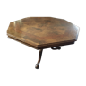 Table octogonale du XIXème en placage de noyer
