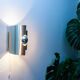 Brushed aluminum wall light, space age 70