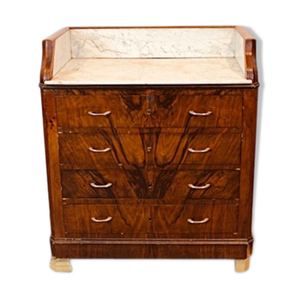 Commode 4 tiroirs avec dessus en marbre