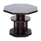 Table d’appoint en chêne cubiste tchèque restaurée insolite, Tchéquie, 1910-1919