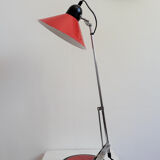 Large vintage lamp Aluminor Rouge