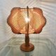Lampe scandinave en fil et bois, années 60-70