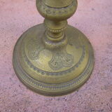 Pair of candle holders with oriental decoration