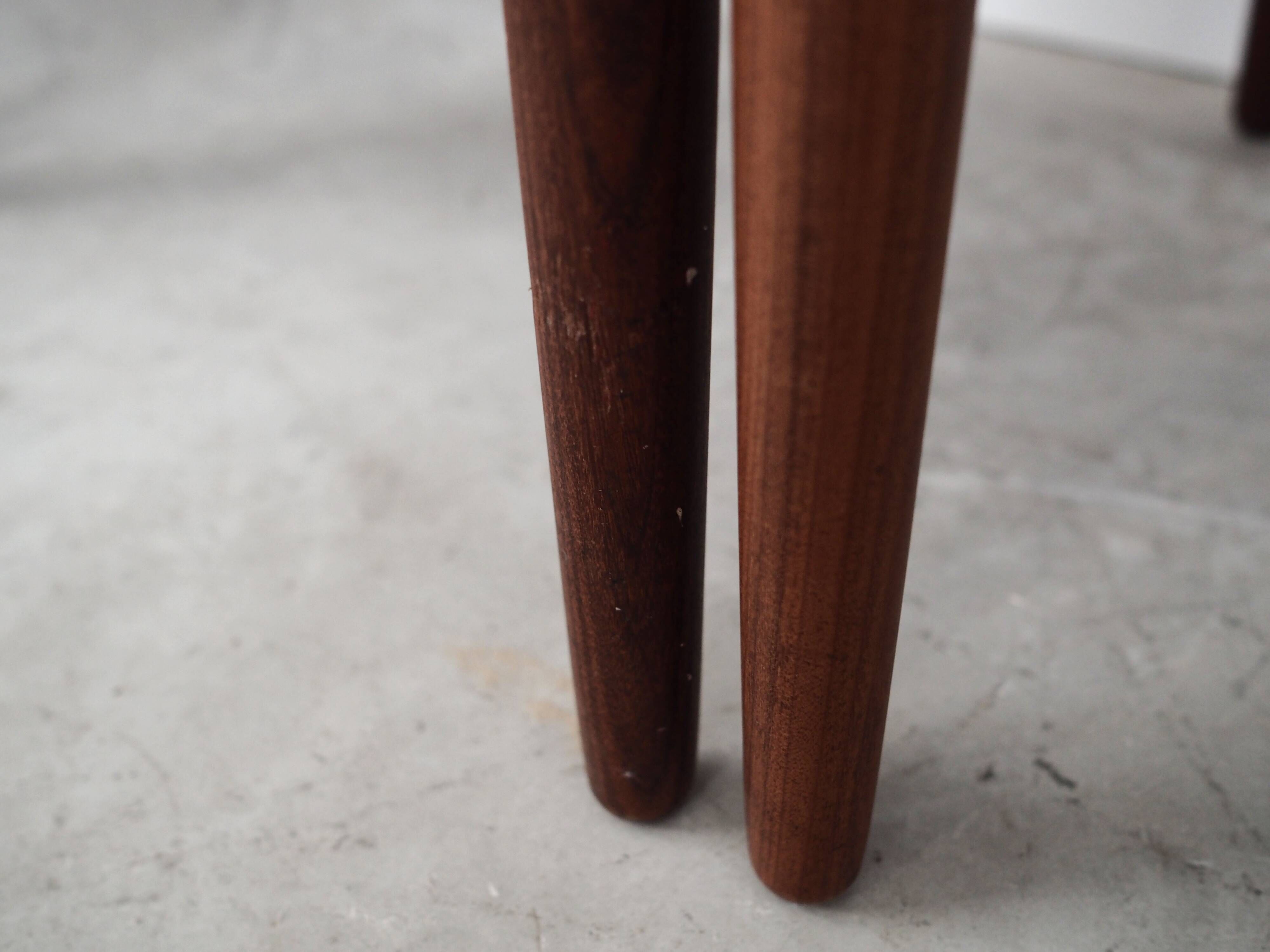 Set of four teak chairs, Danish design, 1970s, designer: Kai Kristiansen