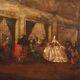 Ancient painting "The parlour of the nuns of San Zaccaria" 1800s
