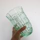 Vase en cristal vert, vintage français
