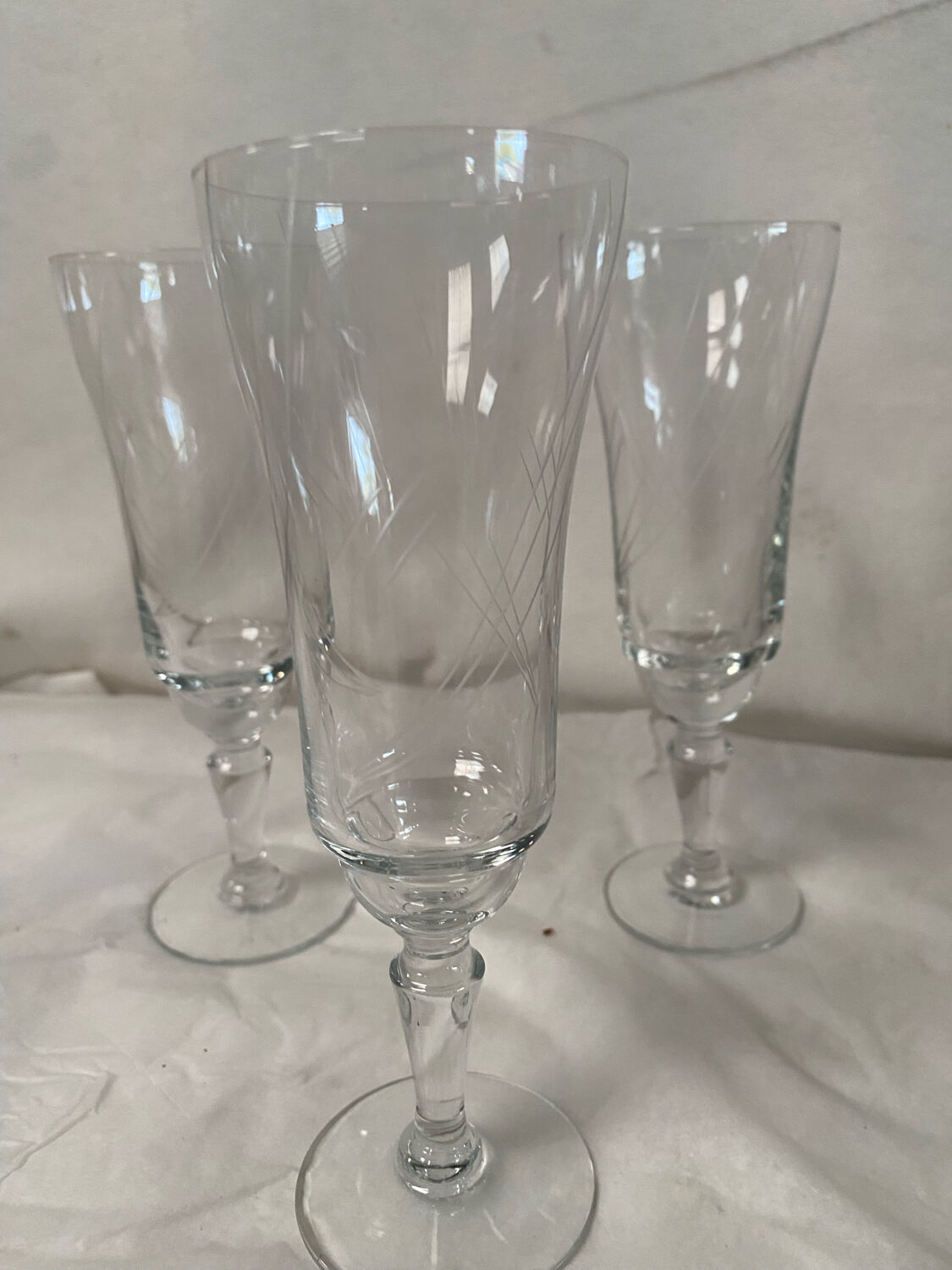 5 engraved antique flutes