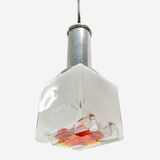 Murano Glass Cube Pendant Lamp, Italy, 1970s
