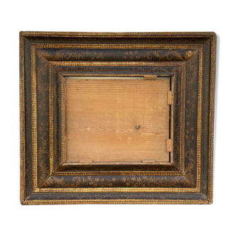 Flemish frame italy XVII eme guilloche illumination decor of foliage