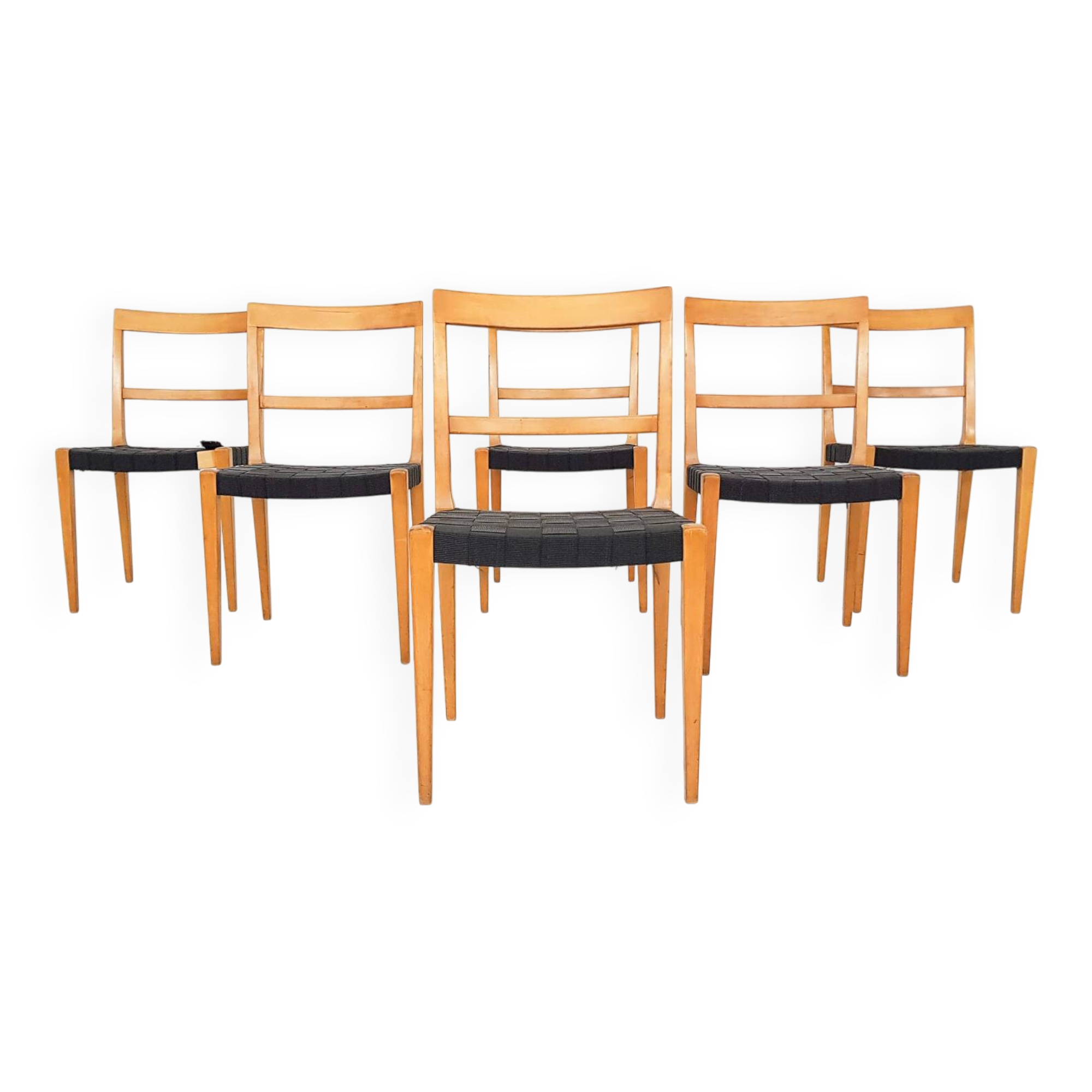 Set of 6 Vintage Bruno Mathsson Mimat Mi401 dining chairs, Sweden 1932