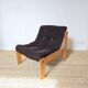 Pine/corduroy armchair
