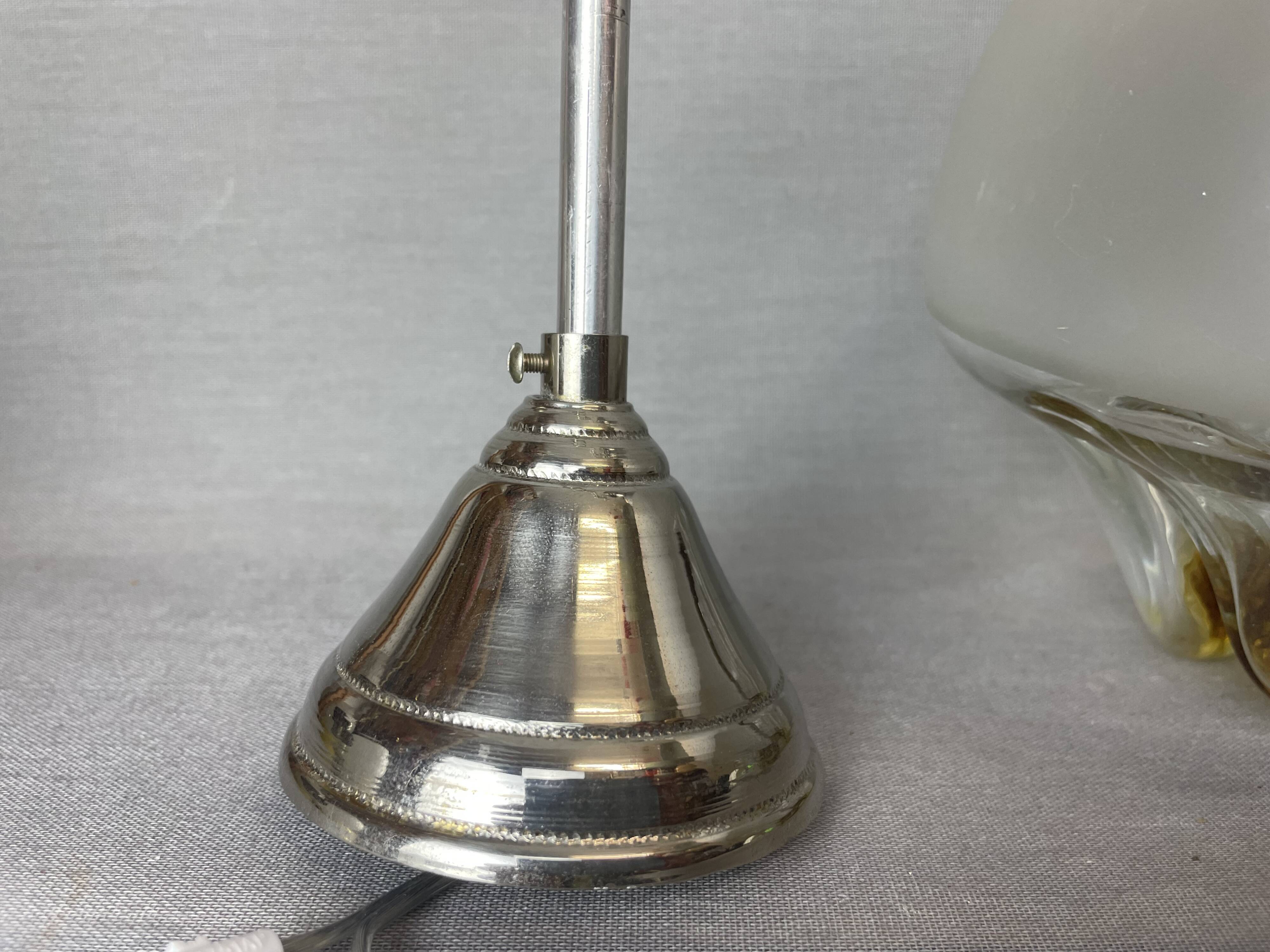 Italian Mazzega style Glass Hanging Lamp