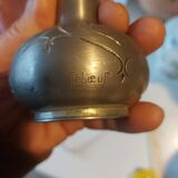 Pewter soliflore vase signed Leboeuf
