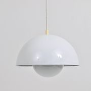 White Verner Panton flower pendant, Louis Poulsen, Denmark, 1969