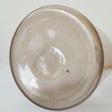 Frosted pale pink glass carafe 29 cm