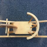 Wooden rocking horse. 1970s