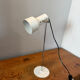 White aluminium designer table lamp made in Germany vintage