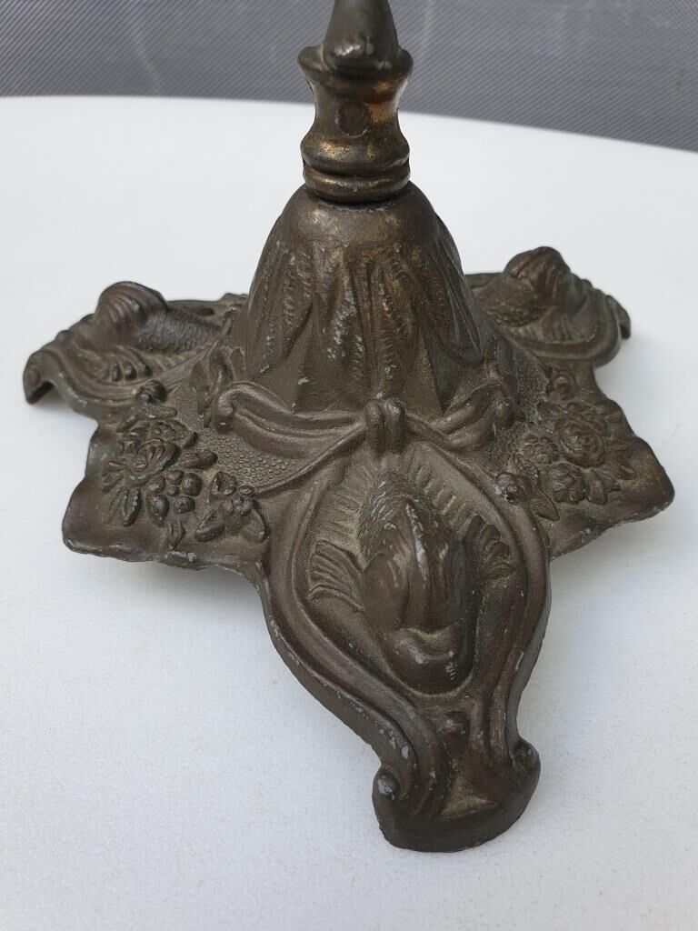 "Il mio bel foco" pair of candlesticks XIXth cherubs 3 torchieres