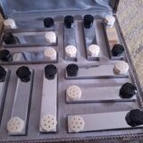 Box of 12 art deco knife holders (salt shaker, pepper shaker)