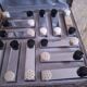 Box of 12 art deco knife holders (salt shaker, pepper shaker)