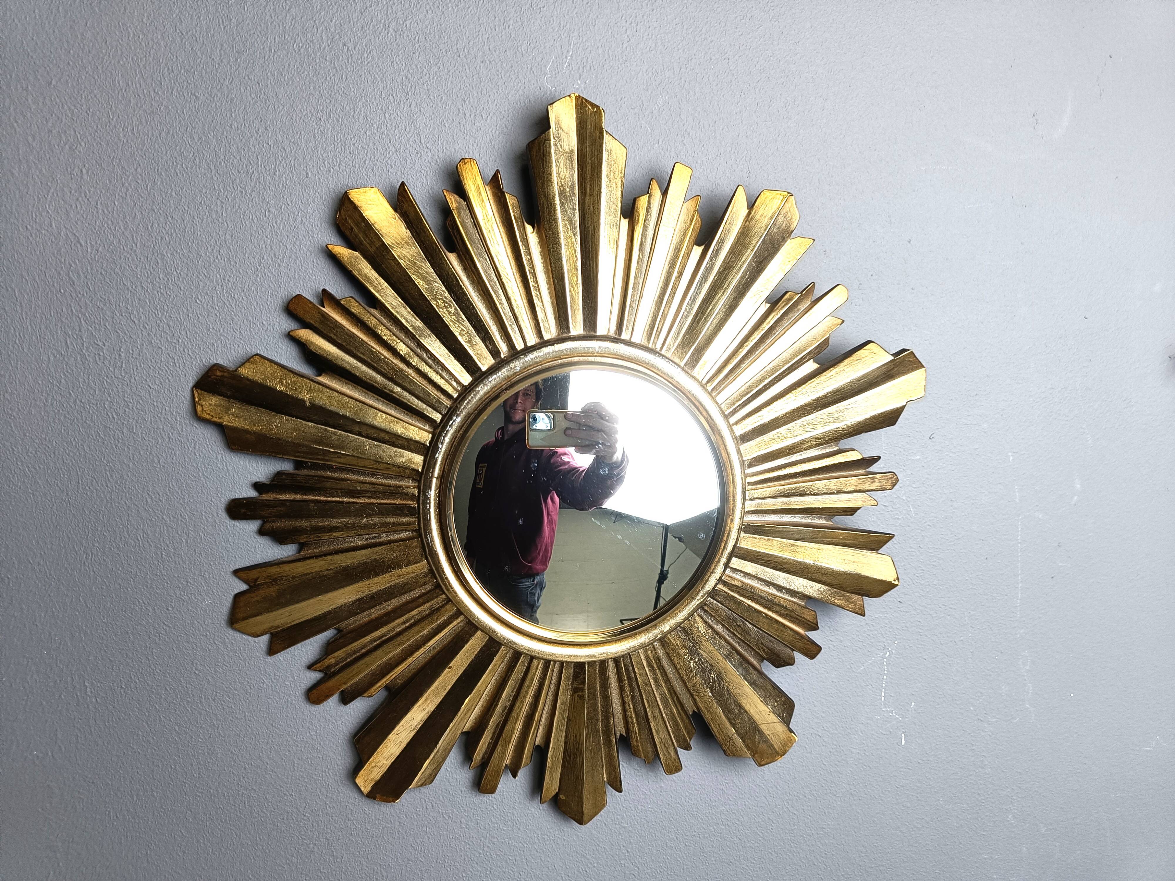 VIntage sunburst mirror, 1960s