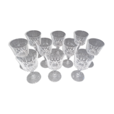 Cristal D'Arques 10 wine glasses model St Germain