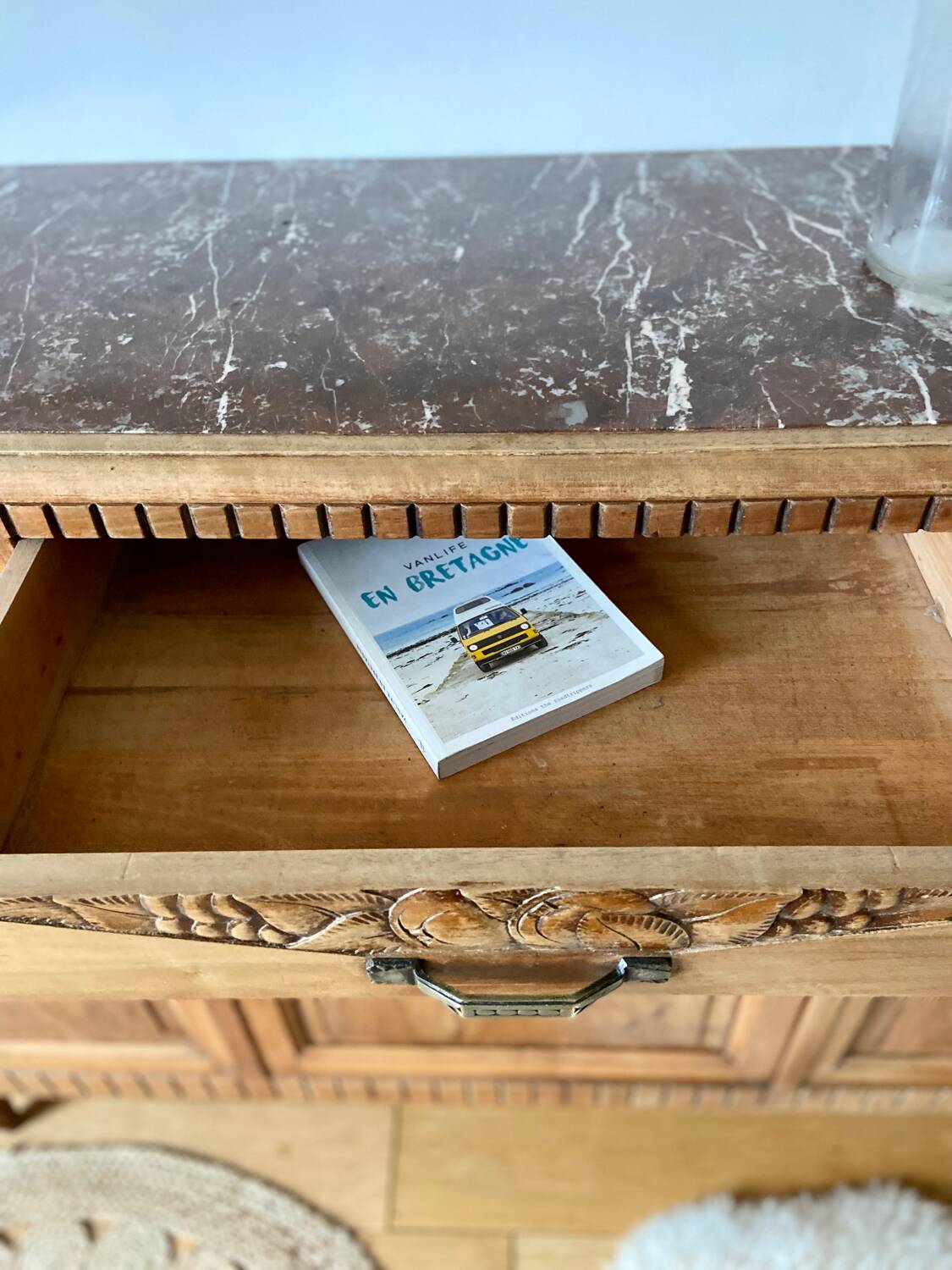Art Deco sideboard in solid walnut