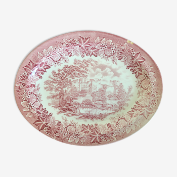 Oval dish in English earthenware