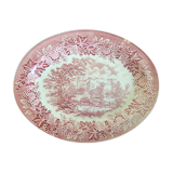Oval dish in English earthenware