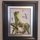 Ceramic tableau after Salvador Dali, signed.
