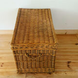 Vintage wicker trunk
