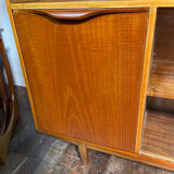Mid century retro vintage teak cocktail bar display cabinet 1960