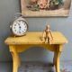 Patinated prayer bench