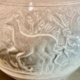 Large art deco ceramic vase by juliette mazaudois signed on the bottom