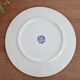 Large white porcelain dish with blue design