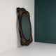 Large vintage wooden mirror, Italy, 1970s