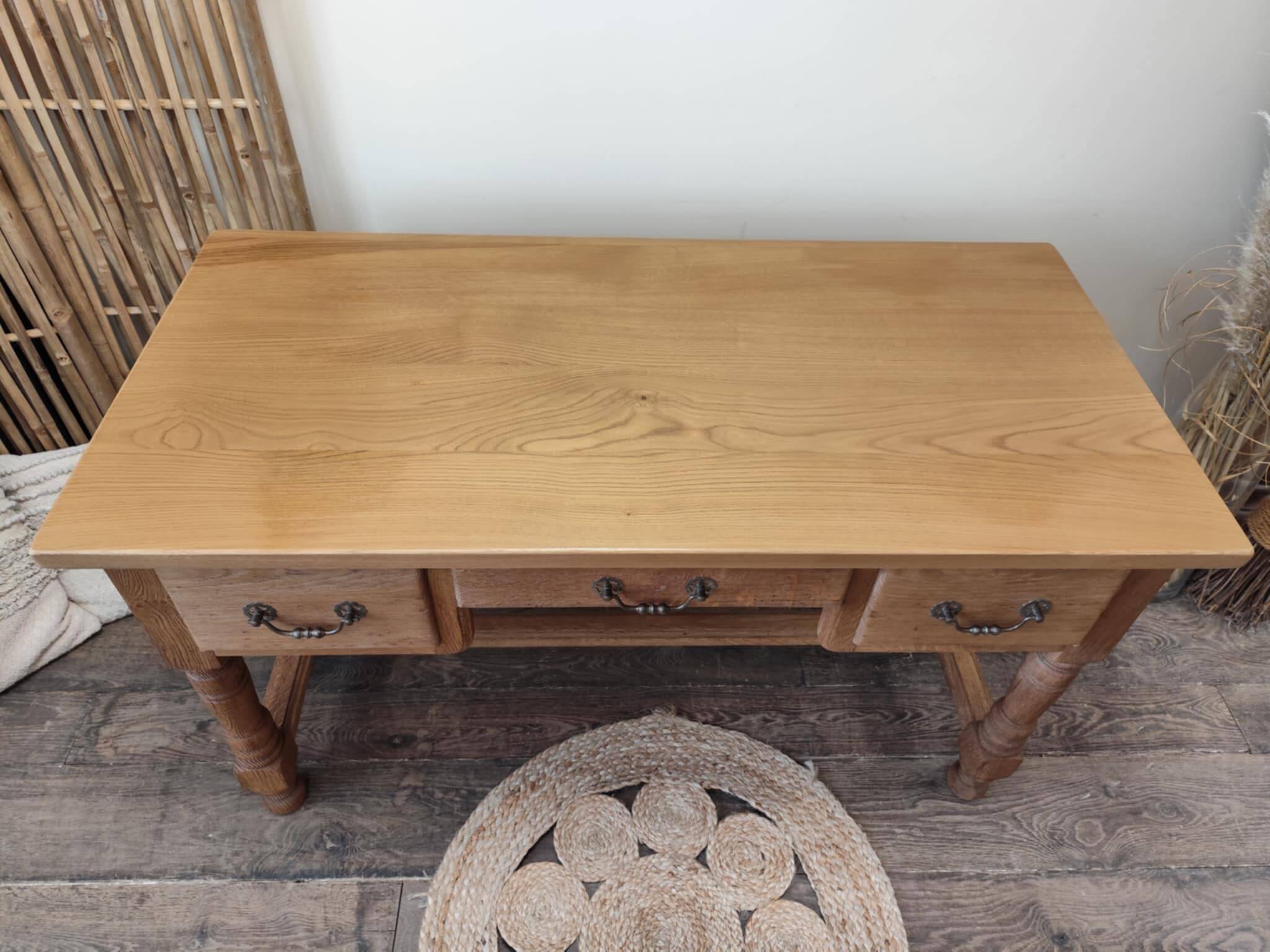 Solid oak desk