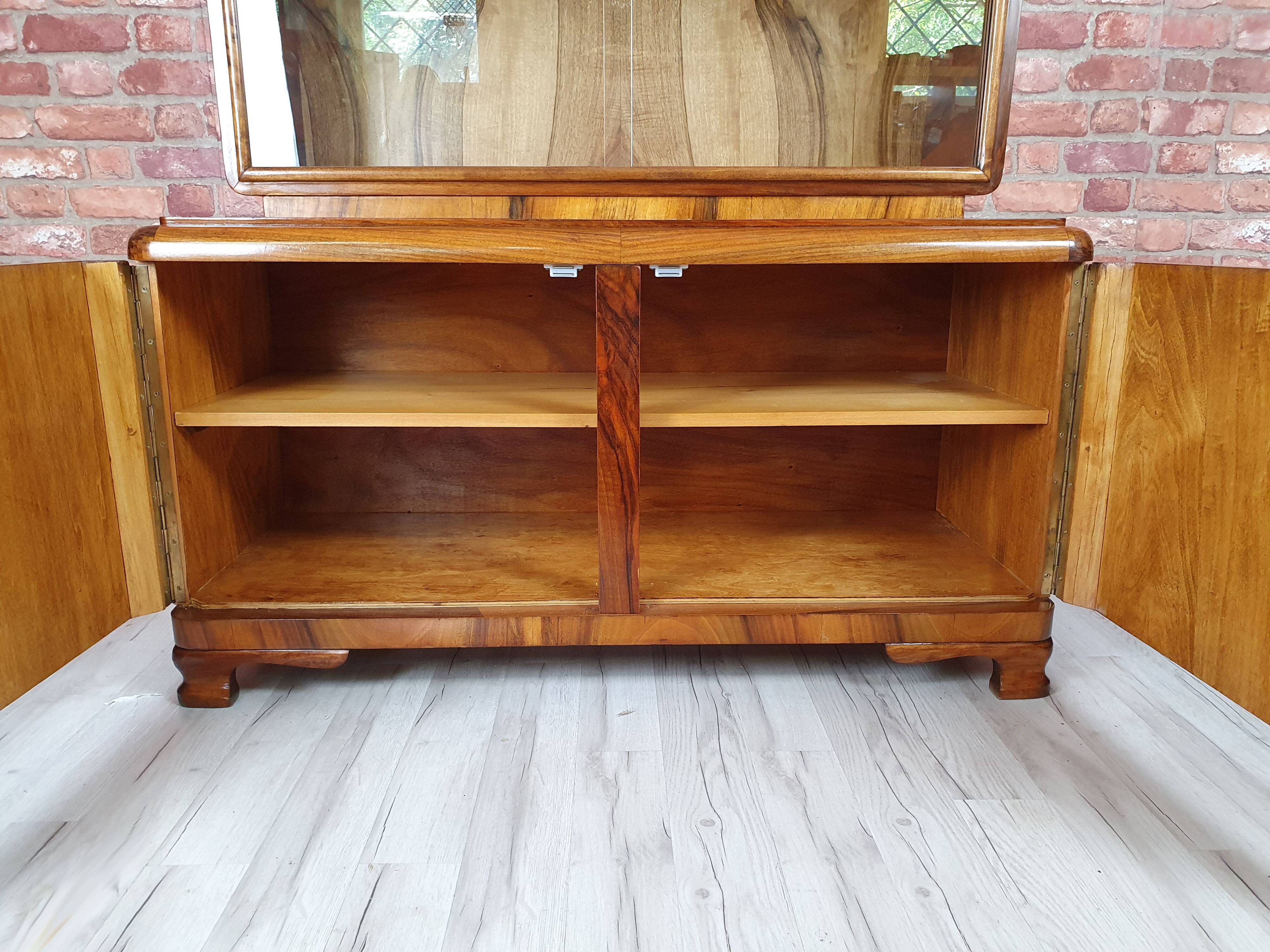 Renovated credenz, art deco display cabinet
