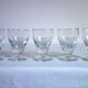 5 small antique absinthe glasses