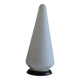 Lampe de table vers 1950 60 en verre opalin blanc